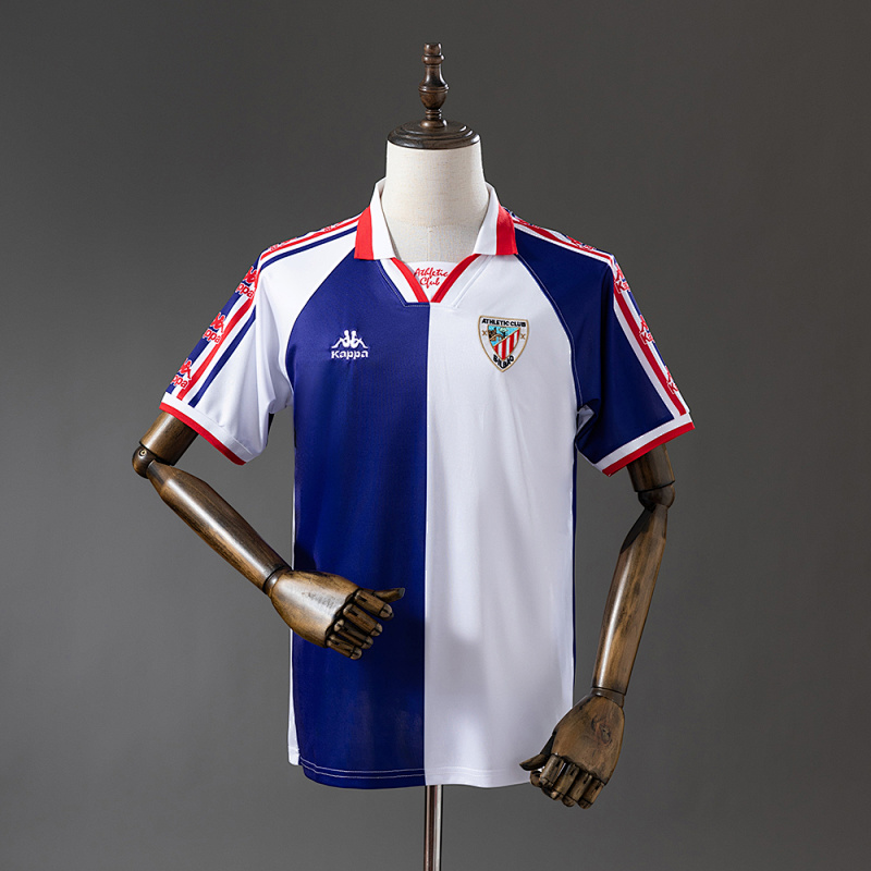 Camiseta retro visitante del Athletic de Bilbao 95-97, tallas S-XXL
